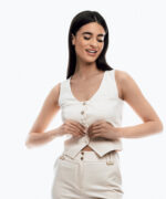 Γιλέκο Emporio Gramma 7-72444-34 Εκρου - Image 3