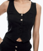 ΓΙΛΕΚΟ ΜΑΥΡΟ 7-72444 STRASS ΚΟΥΜΠΙ