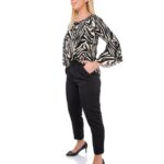 Μπλούζα ZEVRA Μαύρο/Άσπρο