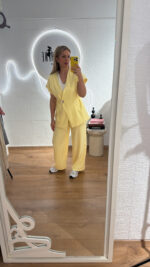 ΣΕΤ ΣΑΚΑΚΙ ΠΑΝΤΕΛΟΝΙ OLYMBIC 231333  ΜΕ ΧΡΥΣΟ ΚΟΥΜΠΙ ΣΕ ΚΙΤΡΙΝΟ - Image 3