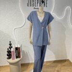 ΣΕΤ ΣΑΚΑΚΙ /ΠΑΝΤΕΛΟΝΙ  OLYMBIC 454654 ΜΕ ΧΡΥΣΟ ΚΟΥΜΠΙ ΣΕ ΜΠΛΕ/ΤΖΗΝ