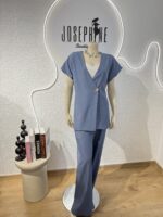 ΣΕΤ ΣΑΚΑΚΙ /ΠΑΝΤΕΛΟΝΙ  OLYMBIC 454654 ΜΕ ΧΡΥΣΟ ΚΟΥΜΠΙ ΣΕ ΜΠΛΕ/ΤΖΗΝ