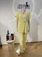 ΣΕΤ ΣΑΚΑΚΙ ΠΑΝΤΕΛΟΝΙ OLYMBIC 231333  ΜΕ ΧΡΥΣΟ ΚΟΥΜΠΙ ΣΕ ΚΙΤΡΙΝΟ - Image 7