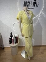 ΣΕΤ ΣΑΚΑΚΙ ΠΑΝΤΕΛΟΝΙ OLYMBIC 231333  ΜΕ ΧΡΥΣΟ ΚΟΥΜΠΙ ΣΕ ΚΙΤΡΙΝΟ - Image 8