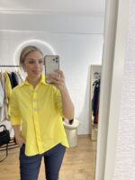 Πουκάμισο KARIN 12450A  με διακοσμητικά κουμπιά σε Κίτρινο - Image 2