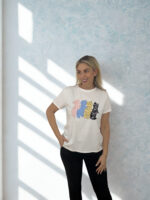 ΜΠΛΟΥΖΑ ΜΕ ΚΟΝΤΑ ΜΑΝΙΚΙΑ CATBLACK 556600 ΣΕ ΛΕΥΚΟ