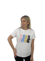 ΜΠΛΟΥΖΑ ΜΕ ΚΟΝΤΑ ΜΑΝΙΚΙΑ CATBLACK 556600 ΣΕ ΛΕΥΚΟ - Image 3