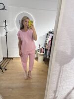 SET CAROLINA ΜΕ ΚΟΥΜΠΙΑ ΣΤΟΥΣ ΩΜΟΥΣ ΣΕ ΡΟΖ - Image 3