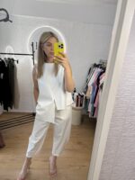 SET VALLERIA ΑΜΑΝΙΚΟ ΑΣΥΜΜΕΤΡΟ ΣΕ ΛΕΥΚΟ - Image 2