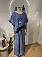 SET ADAMINA ONE SIZE ΣΕ ΧΡΩΜΑ ΜΠΛΕ -JEAN BLUE COLOUR - Image 3