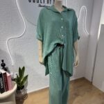 SET REGINALDA ONE SIZE ΣΕ ΧΡΩΜΑ ΠΡΑΣΙΝΟ (ΜΕΝΤΑ)