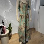 ΦΟΡΕΜΑ SILVIA INDIE BOHO ΣΕ ΧΡΩΜΑ ΜΠΕΖ ΒΕΡΑΜΑΝ ΧΡΥΣΟ