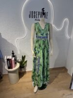 ΦΟΡΕΜΑ SANTINA INDIE BOHO ΣΕ ΛΑΧΟΥΡΙ ΣΧΕΔΙΟ ΜΕ  ΠΡΑΣΙΝΟΥΣ ΧΡΩΜΑΤΙΣΜΟΥΣ - Image 6