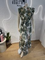 ΦΟΡΕΜΑ VANELLA ONE SIZE ΦΛΟΡΑΛ ΣΕ ΠΡΑΣΙΝΟΥΣ ΧΡΩΜΑΤΙΣΜΟΥΣ - Image 4