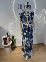 ΦΟΡΕΜΑ VANELLA ONE SIZE ΦΛΟΡΑΛ ΣΕ ΜΠΛΕ ΧΡΩΜΑΤΙΣΜΟΥΣ - Image 3