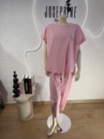 SET LELLA ΜΕ ΚΟΝΤΟ ΜΑΝΙΚΙ ΣΕ ΧΡΩΜΑ ΡΟΖ