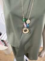 SET ANGELITA ΜΑΚΡΙΑ ΒΕΡΜΟΥΔΑ ΜΕ ΜΠΛΟΥΖΑ ΣΕ ΧΡΩΜΑ ΧΑΚΙ - Image 4