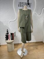 SET ANGELITA ΜΑΚΡΙΑ ΒΕΡΜΟΥΔΑ ΜΕ ΜΠΛΟΥΖΑ ΣΕ ΧΡΩΜΑ ΧΑΚΙ