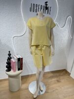 SET ROSARINA ΒΕΡΜΟΥΔΑ ΜΕ ΜΠΛΟΥΖΑ ΣΕ ΧΡΩΜΑ ΚΙΤΡΙΝΟ