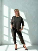 SET ARABELLA ΜΠΛΟΥΖΑ ΠΑΝΤΕΛΟΝΙ ONE SIZE ΣΕ ΧΑΚΙ - Image 2