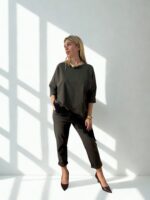 SET ARABELLA ΜΠΛΟΥΖΑ ΠΑΝΤΕΛΟΝΙ ONE SIZE ΣΕ ΧΑΚΙ