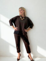 SET ARABELLA ΜΠΛΟΥΖΑ ΠΑΝΤΕΛΟΝΙ ONE SIZE ΣΕ ΚΑΦΕ - Image 4