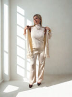 ΣΕΤ IRIDA 3 ΤΕΜΑΧΙΩΝ ΠΑΝΤΕΛΟΝΙ ΖΑΚΕΤΑ ΜΠΛΟΥΖΑ ONE SIZE ΣΕ ΕΚΡΟΥ - Image 4