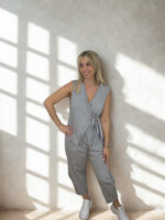 ΣΕΤ CORALLIE ONE SIZE ΓΙΛΕΚΟ ΠΑΝΤΕΛΟΝΙ ΣΕ ΓΚΡΙ - Image 3