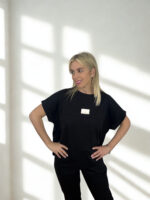 ΣΕΤ SUNNY COMFORT ΟΝΕ ΣΙΖΕ ΜΠΛΟΥΖΑ ΠΑΝΤΕΛΟΝΙ ΜΕ ΛΑΣΤΙΧΟ ΣΤΗ ΜΕΣΗ ΚΑΙ ΖΩΝΗ ΣΕ ΜΑΥΡΟ - Image 2