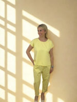 ΣΕΤ ANVERSA ONE SIZE ΠΑΝΤΕΛΟΝΙ ΜΠΛΟΥΖΑ ΜΕ ΔΙΑΚΟΣΜΗΤΙΚΑ ΣΤΟΙΧΕΙΑ ΣΕ ΚΙΤΡΙΝΟ - Image 4