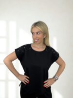 ΣΕΤ ANVERSA ONE SIZE ΠΑΝΤΕΛΟΝΙ ΜΠΛΟΥΖΑ ΜΕ ΔΙΑΚΟΣΜΗΤΙΚΑ ΣΤΟΙΧΕΙΑ ΣΕ ΜΑΥΡΟ - Image 6