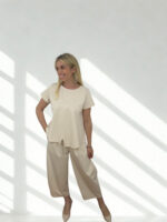 SET ITALIAN PONCHO ONE SIZE ΜΠΛΟΥΖΑ ΠΑΝΤΕΛΟΝΙ ΣΕ ΜΠΕΖ - Image 7