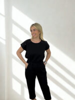 ΣΕΤ ANVERSA ONE SIZE ΠΑΝΤΕΛΟΝΙ ΜΠΛΟΥΖΑ ΜΕ ΔΙΑΚΟΣΜΗΤΙΚΑ ΣΤΟΙΧΕΙΑ ΣΕ ΜΑΥΡΟ