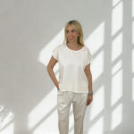 ΣΕΤ ANVERSA ONE SIZE ΠΑΝΤΕΛΟΝΙ ΜΠΛΟΥΖΑ ΜΕ ΔΙΑΚΟΣΜΗΤΙΚΑ ΣΤΟΙΧΕΙΑ ΣΕ ΛΕΥΚΟ