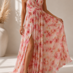 ΦΟΡΕΜΑ FAIRYTALE DRESS ONE SIZE ΣΕ ΚΟΡΑΛΙ FLORAL