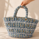 ΤΣΑΝΤΑ BLUE PEARL HANDMADE TOTE BAG