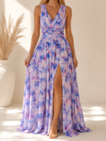 ΦΟΡΕΜΑ FAIRYTALE DRESS ONE SIZE ΣΕ ΛΙΛΑ FLORAL - Image 2