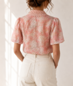 ΠΟΥΚΑΜΙΣΟ FLEUR LACE SHIRT ONE SIZE ΣΕ ΡΟΖ - Image 3