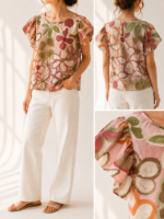 ΜΠΛΟΥΖΑ BLOOMY MUSE TOP ONE SIZE ΣΕ ΡΟΖ - Image 3