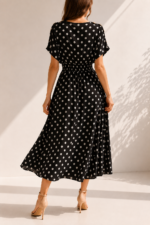 ΦΟΡΕΜΑ POLKA GRACE DRESS ONE SIZE ΣΕ ΜΑΥΡΟ - Image 2