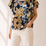 ΜΠΛΟΥΖΑ BLOOMY MUSE TOP ONE SIZE ΣΕ ΜΠΛΕ