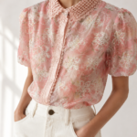 ΠΟΥΚΑΜΙΣΟ FLEUR LACE SHIRT ONE SIZE ΣΕ ΡΟΖ