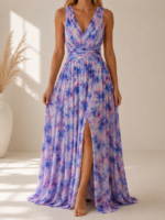 ΦΟΡΕΜΑ FAIRYTALE DRESS ONE SIZE ΣΕ ΛΙΛΑ FLORAL - Image 3