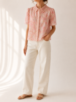 ΠΟΥΚΑΜΙΣΟ FLEUR LACE SHIRT ONE SIZE ΣΕ ΡΟΖ - Image 4